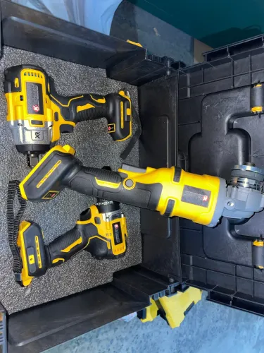 Kit 3 em 1 68V Esmerilhadeira + Parafusadeira + Chave de Impacto Sem Fio