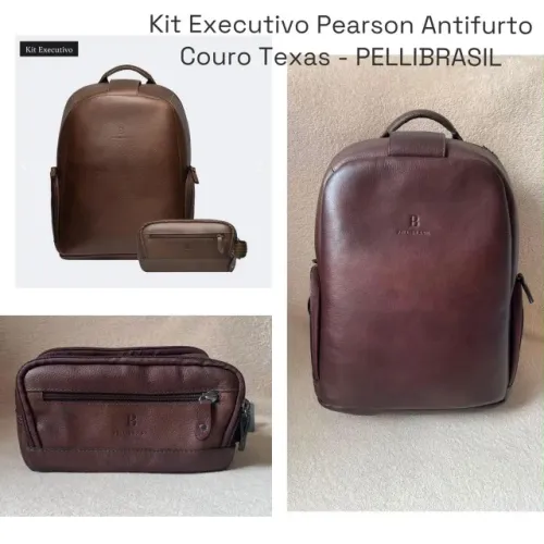 Kit Executivo Pearson Antifurto + O?Hare - Couro Texas - PELLIBRASIL