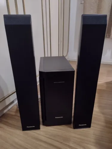 Subwoofer Panasonic passivo mod KELTON excelente estado - acompanham 2 cxs satélite torre