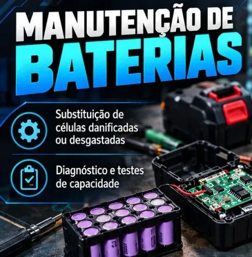 Venda de Baterias para ferramentas elétricas e Packs de Lítio | Troca de Células