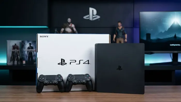 PLAY STATION SLIM 1 TERA DE MEMORIA + CONTROLE ORIGINAL NOVO + JOGOS DISCOS E DIGITAL