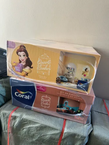 Kit de Pintura Coral Disney Princesas - Quarto dos Sonhos | Novo e Lacrado