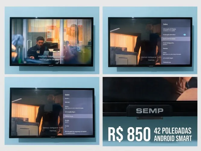 Smart TV Semp 42" Polegadas - Perfeita e Sem Detalhes!