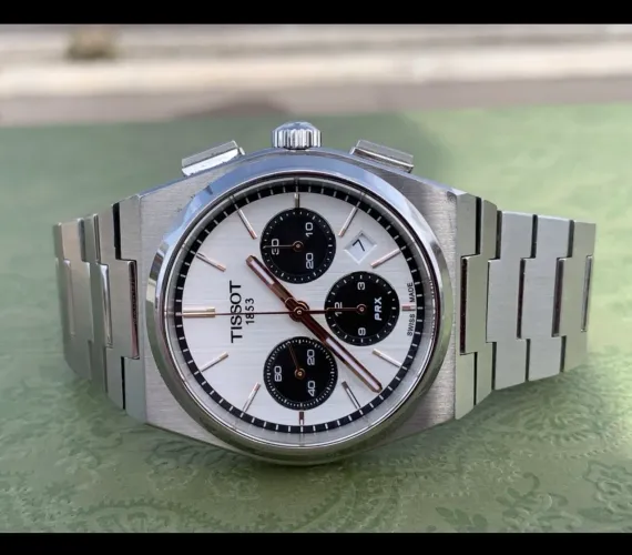 Tissot PRX Chronograph White Dial 42mm Automático T137.427.11.011.00