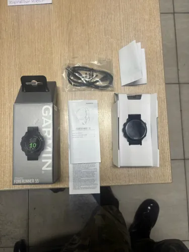 Garmin Forerunner 55 Preto - Único Dono (completo na caixa)