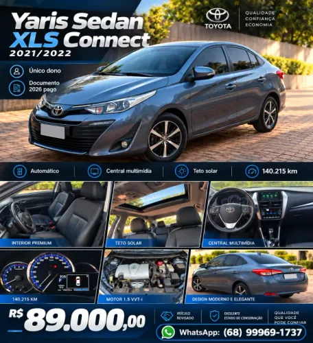 Toyota Yaris XLS Connect Sed. 1.5 Flex 16V Aut. 2022