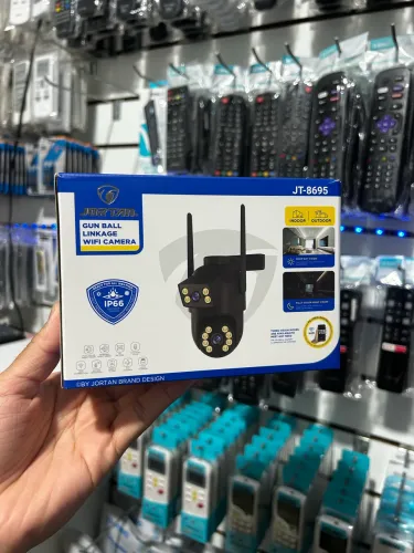 Câmera de Segurança Wi-Fi 2.4GHz Sem Fio Lente Dupla Jortan