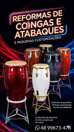 Reforma de Congas ,tumbadoras, atabaques
