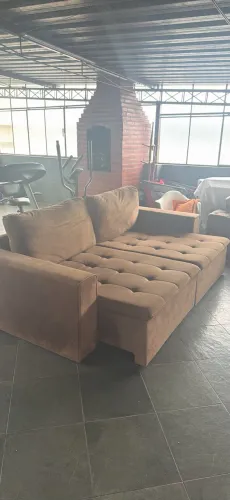 Sofa não retrátil para 4 pessoas