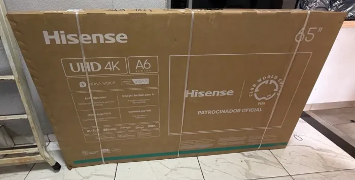 Tv Dled Hisense 4k Bhuetooth nova Lacrada 1 ano garantia