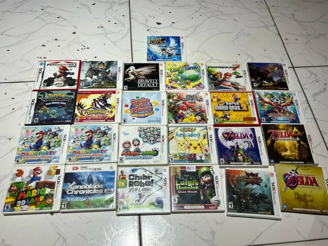 Coleção de jogos de Nintendo 3ds