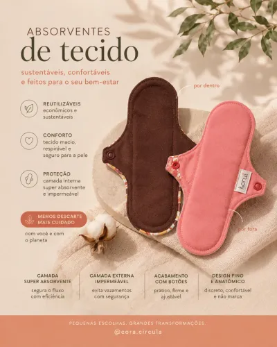 Absorvente Tecido KORUI