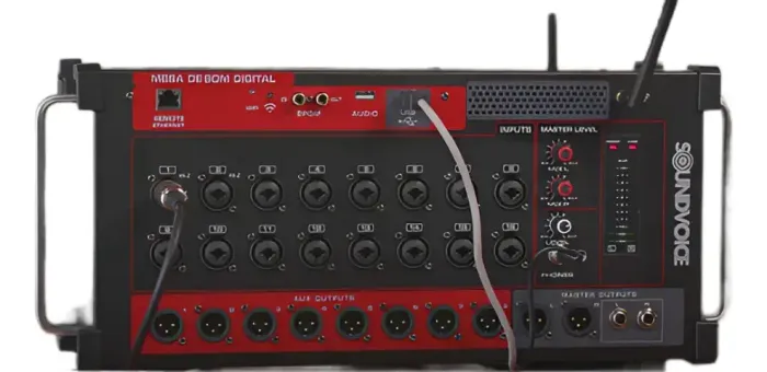Mesa de Som Digital Soundvoice 16 Canais Bluetooth USB Wi-Fi MDL16