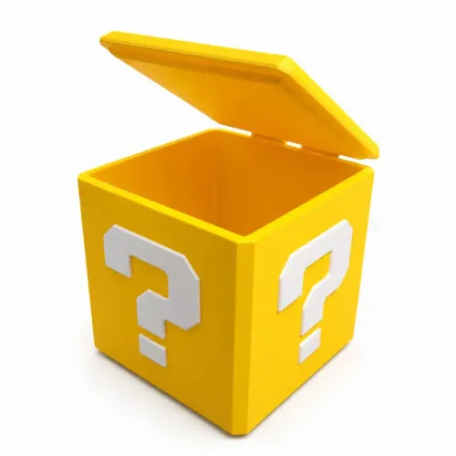 Caixa de Armazenamento Mario Impressão 3D 13cm de Tamanho