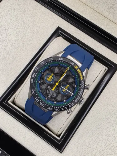 Relogio TAG Heuer Carrera Tourbillon Extreme Sport x Senna LINHA AAA+ em 10x sem Juros ju