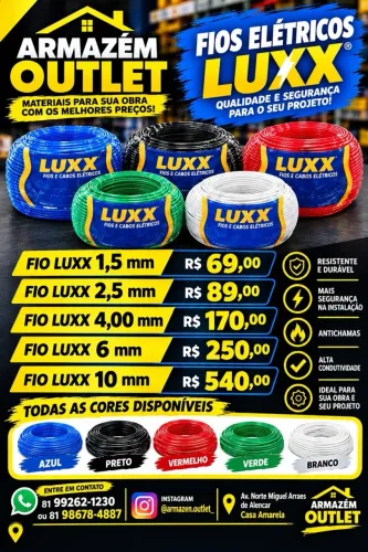 Fio luxx todos os tamanhos