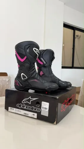 Bota Feminina Alpinestars Stella Smx 6 V2 Rosa Tam 36 a 38
