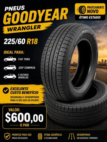 PNEUS 225/60 ARO 18 GOODYEAR