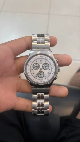 Swatch Série Prata Cara Branca pra Bolo