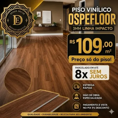Piso Vinil Ospefloor 3mm