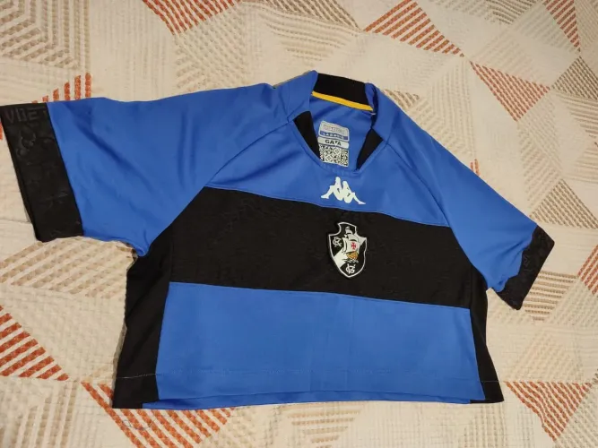 Camisa Vasco da Gama Kappa Azul e Preta