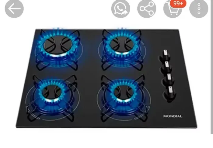 Cooktop Mondial 4 bocas NOVO
