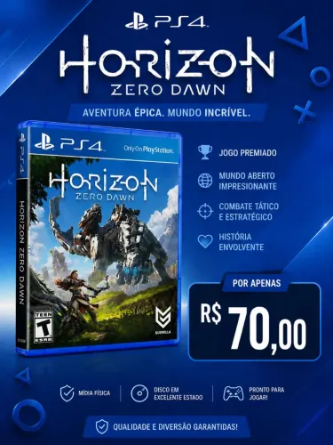 Jogos PS4 (God of War 3 e Horizon zero down)