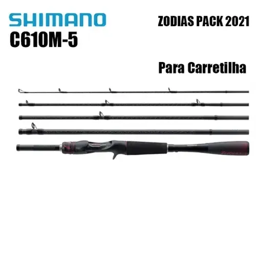 Vara para Carretilha Shimano Zodias - 16 lb - 5 partes (C610M-5)