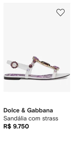 Sandália original (Dolce  &  Gabbana )R$ 8.700