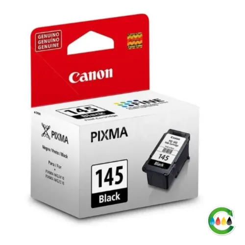 Cartucho de tinta para impressora Canon, modelo 145, Preto