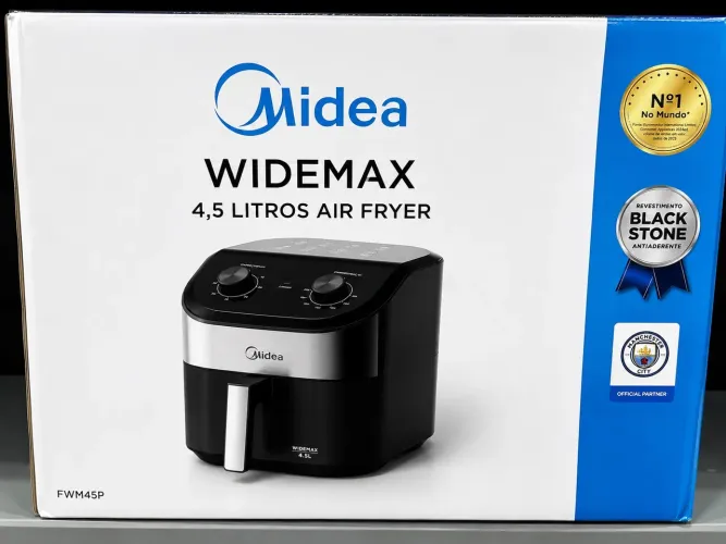 Air Fryer Midea Widemax 4,5L - Nova na Caixa
