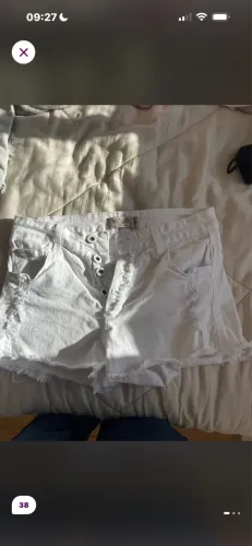 Short jeans branco South & co tamanho 38