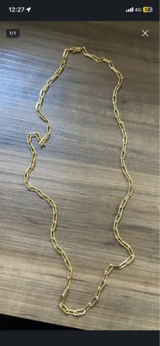 CORDÃO BANHADO OURO 18k