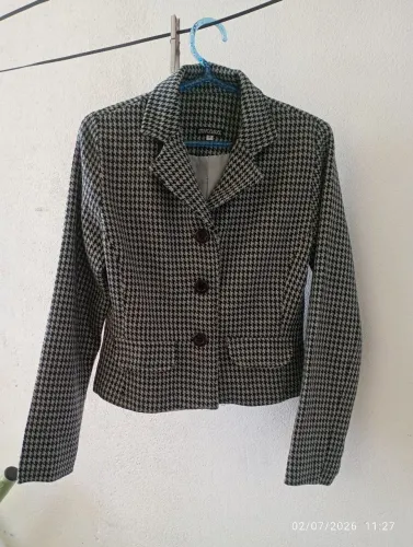 Blazer P feminino terninho pied poule