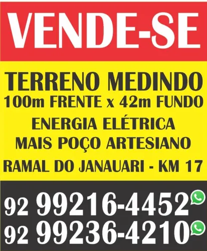TERRENO 100M x 42M