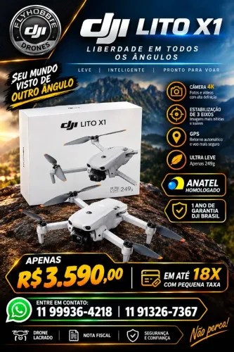 Dji Lito X1 Standard Lançamento com Anatel