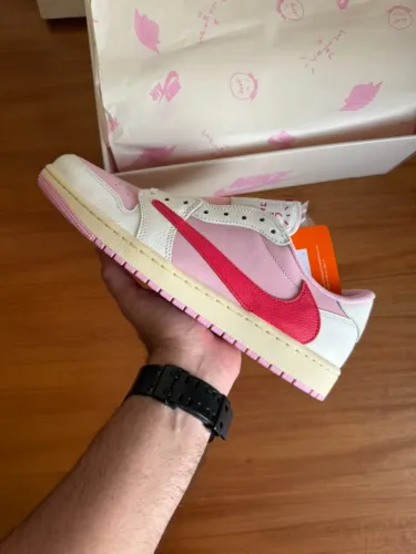 Travis Scott x Air Jordan 1 Low OG SP Sail Tropical Pink