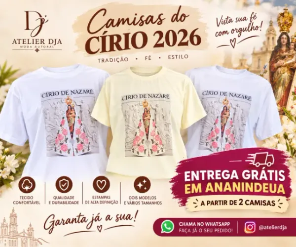 Camisas do Círio 2026 com entrega