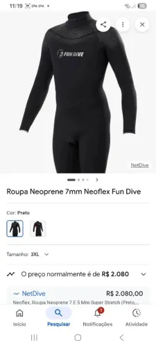 Conjunto de mergulho roupa máscara  arpão  pe de Pato 