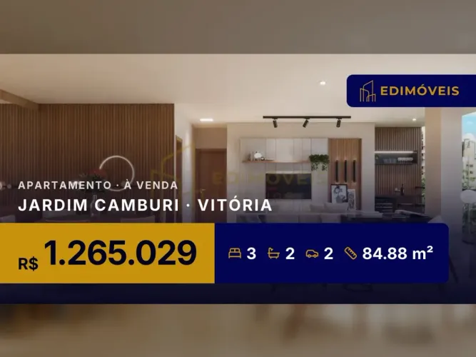 Apartamento 3 quartos em Jardim Camburi, viva com qualidade de vida!
