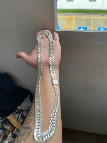 VENDO CORRENTE PRATA ELO DUPLO 925!!