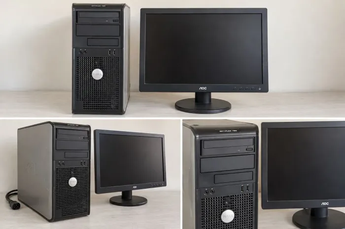 Computador Dell OptiPlex 780 + monitor AOC 17? ? com defeitos