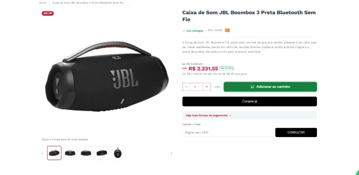 VENDO JBL BOOM BOX 3 ORIGNAL COM CAIXA E MANUAL ACEITO TROCA POR IPHONE 13 PRO MAX