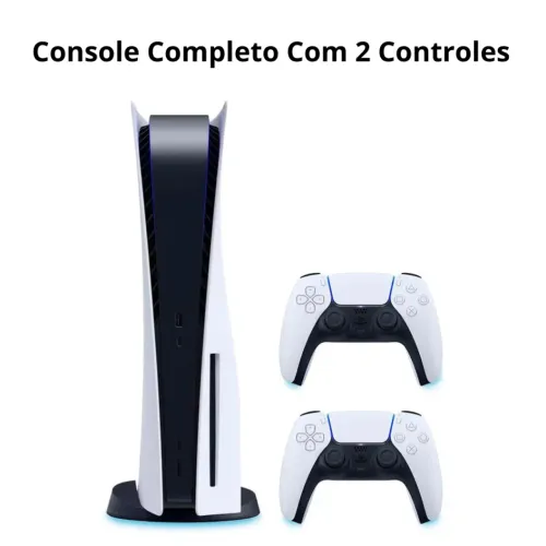 PlayStation 5 com 2 controles