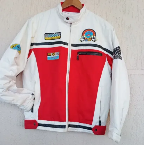 Jaqueta Racing Vintage Baozhi - Estilo Corta Vento F1