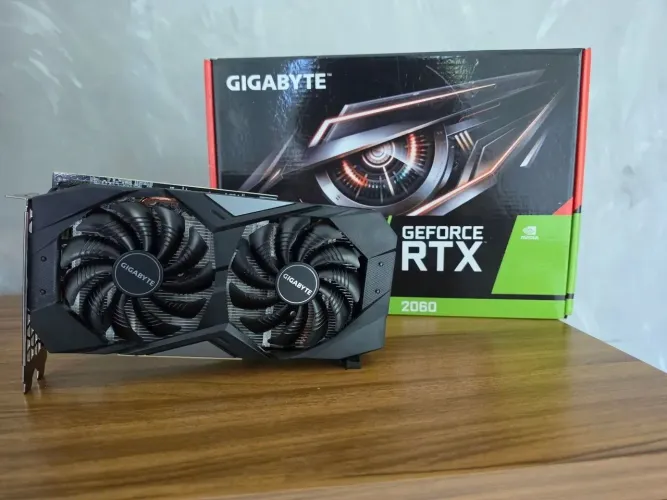 Placa de Vídeo Gigabyte RTX 2060 6GB GDDR6 Windforce