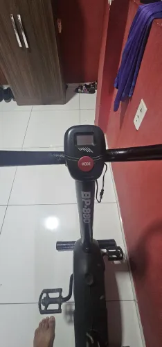Bicicleta Ergométrica, tração mecânica, Preto