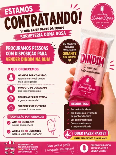 Vendas e lucre nesse calor
