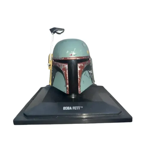 Miniatura Capacete Boba Fett Star Wars Deagostini 1/5 10cm