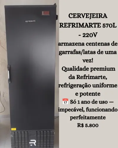 Cervejeira Refrimate 570 Litros | 220V | Excelente estado